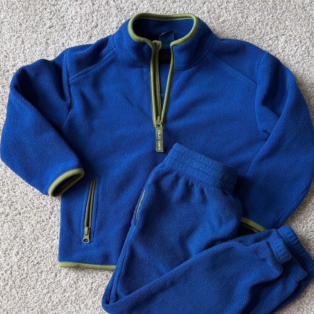 Old Navy Royal Blue Fleece Set (5t)